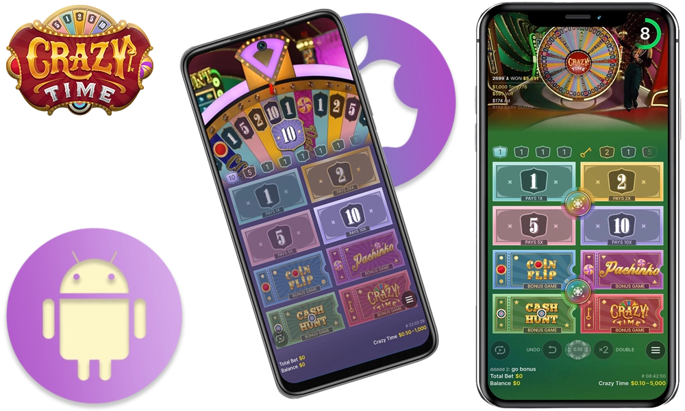 Crazy Time App for Android and iOS